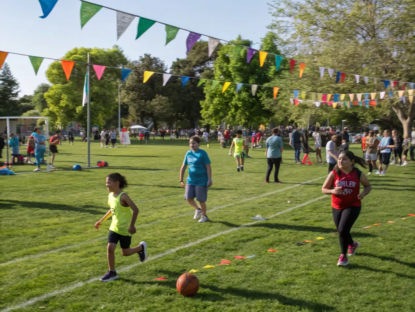 Members of the gym participating in a community event, highlighting the social connections and sense of belonging fostered by the organization.